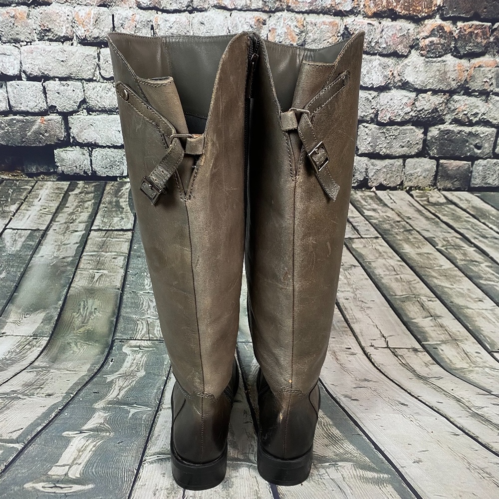 Vince Camuto Heeled Knee High  Leather Boots - Picture 4 of 8